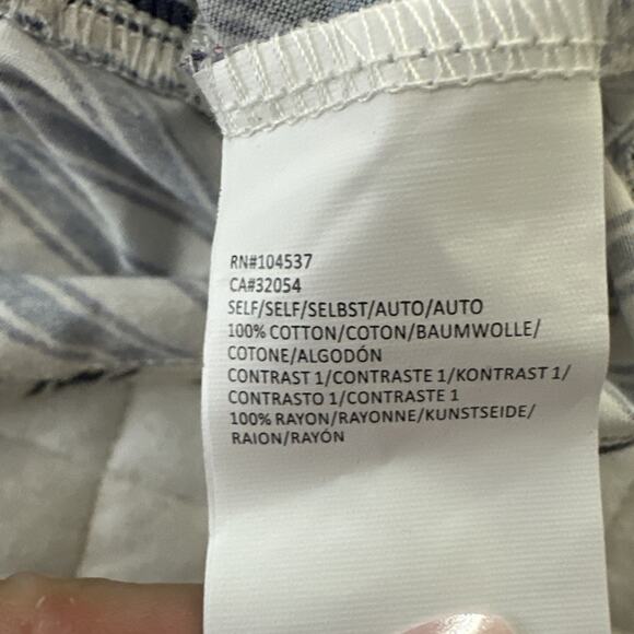 ANTHROPOLOGIE TINY Top Womens Large Avril Embroidered Halter Striped Feminine - Picture 7 of 10